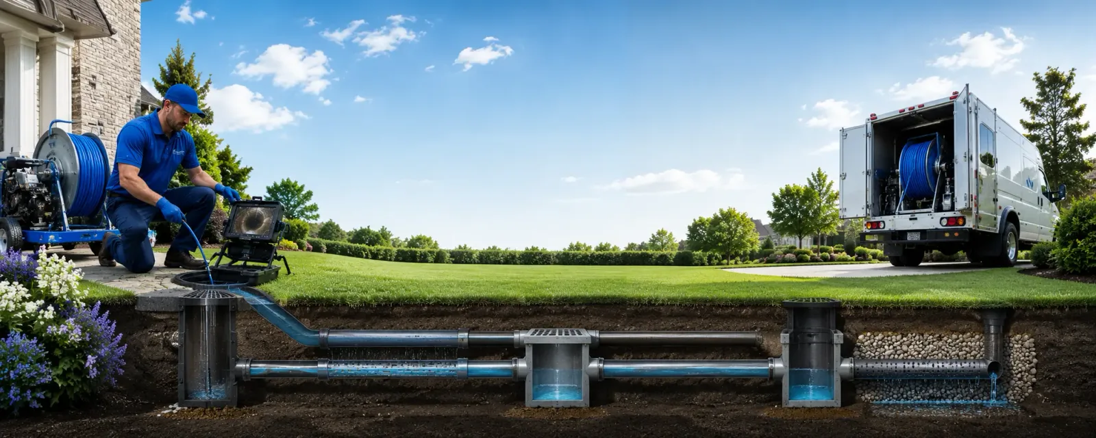 Outdoor drain cleaning information for Breeden, WV